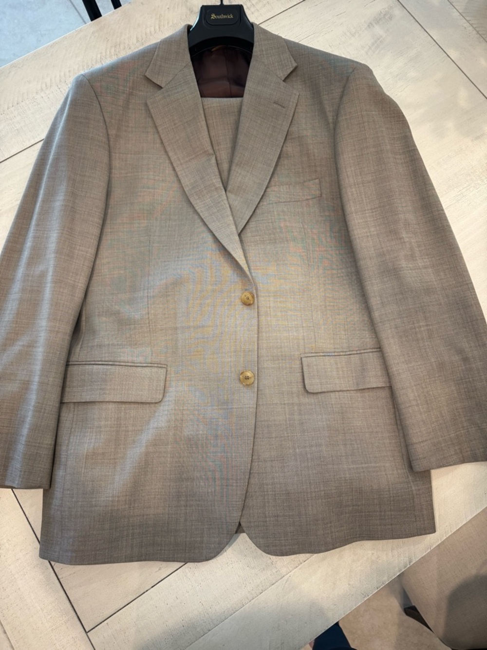 Men's Tan 2 piece Suit